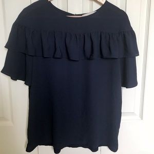 LOFT Ruffle Blouse Sz Small